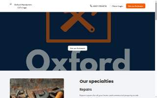 Handyman Repair of Oxford website