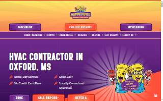 Happy Pipes Heating and Air website
