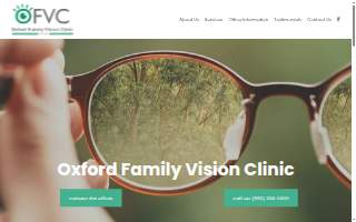Oxford Family Vision Clinic website
