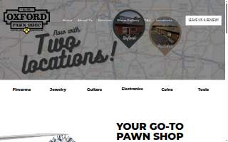 Oxford Pawn Shop & Gold Buyers website