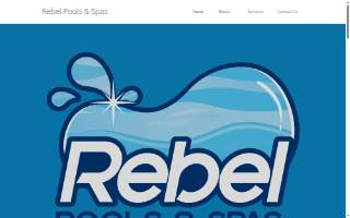 Rebel Pools and Spas website