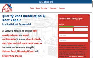 Complete Roofing of Pascagoula website