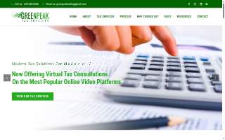 Green Peak Tax Services website