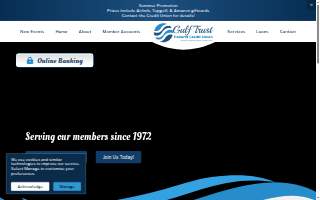 Gulf Trust Federal Credit Union website