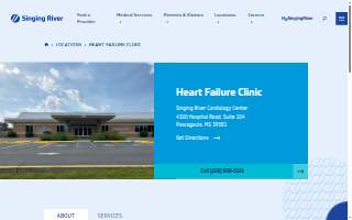 Heart Failure Clinic at Pascagoula Hospital website