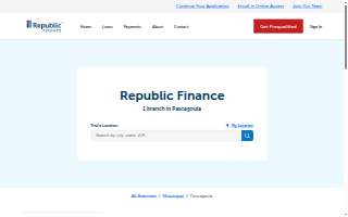 Republic Finance website