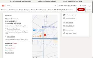 Walgreens Pharmacy website