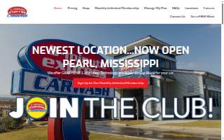 5 Minute Express Car Wash - Pearl website