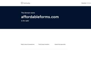 Affordable Forms & Supplies, Inc. website
