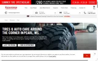 Firestone Complete Auto Care website