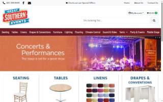 Great Southern Events Inc. of Pearl website