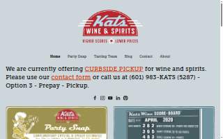 Kats Wine and Spirits website