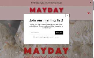 Mayday Icecream Belhaven website