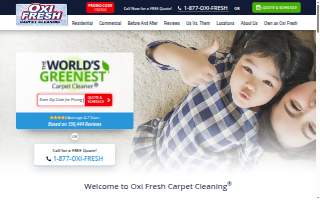 Oxi Fresh Carpet Cleaning of Maple Grove website