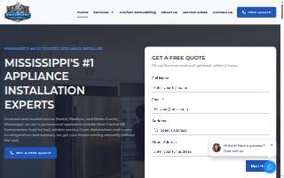 Quick Appliance Installation's LLC website