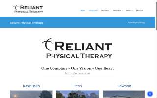Reliant Physical Therapy website