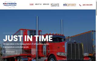Routeback Transportation website