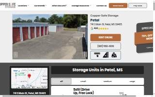 Copper Safe Storage of Petal website
