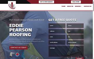 Eddie Pearson Roofing website