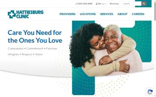 Hattiesburg Clinic Dermatology – Petal website