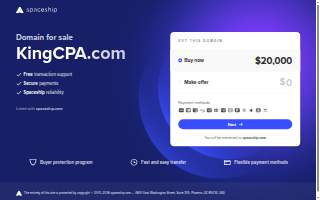 King CPA, PLLC website