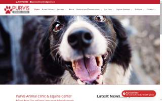 Purvis Animal Clinic & Equine Hospital website