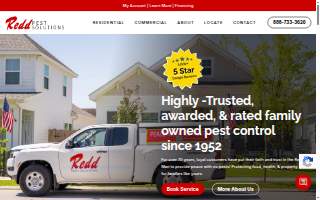 Redd Pest Solutions of Petal website