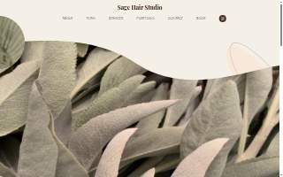 Sage Hair Studio website