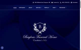 Baylous Funeral Home website