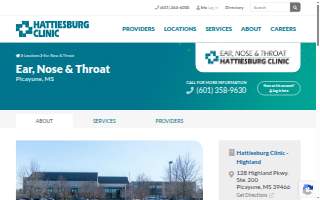 Hattiesburg Clinic Ear, Nose & Throat - Picayune website