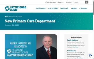 Hattiesburg Clinic Picayune Primary Care website