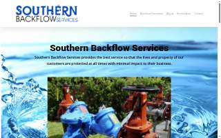 Southern Backflow Services website