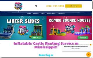 Bounce Party Inflatables website