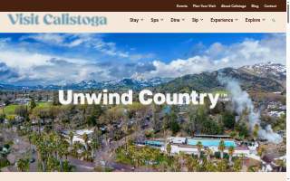 Calistoga Wine & Spirits website