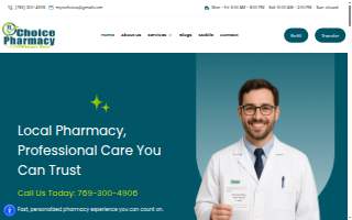 Choice Pharmacy website