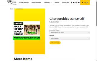 Choreorobics Dance Off website