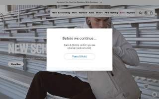 Columbia Sportswear website