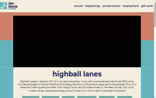 Highball Lanes of Ridgeland website