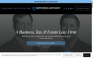 Jeffords Anthony PLLC website