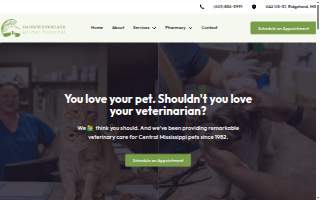 Madison Ridgeland Animal Hospital website