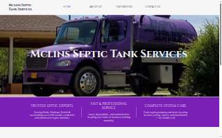 Mclin's Septic Tank Services website