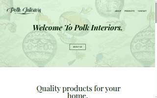 Polk Interiors website