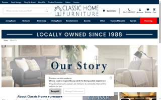 Classic Home Furniture & Mattress website