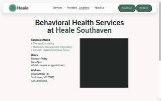 Heale Counseling of Southaven website