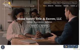Home Surety Title & Escrow LLC Southaven website