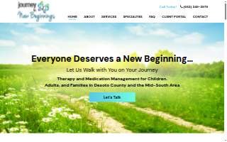 Journey To New Beginnings website