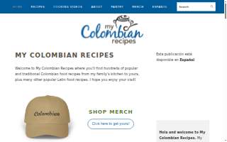 Arepas Coffee & Bar website
