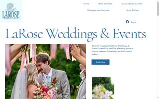 LaRose Weddings & Events website