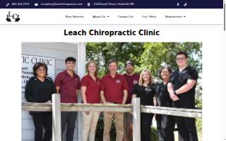 Leach Chiropractic Clinic website