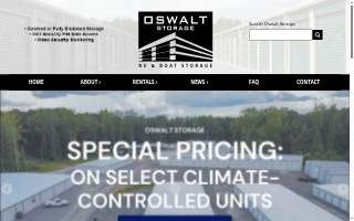 Oswalt RV & Boat Storage website